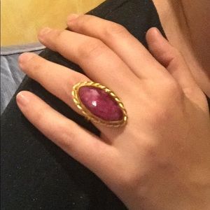 Ottoman ring from Istanbul .Gold plated .